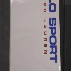Ralph Lauren White Polo Sport with Blue and Red Accents